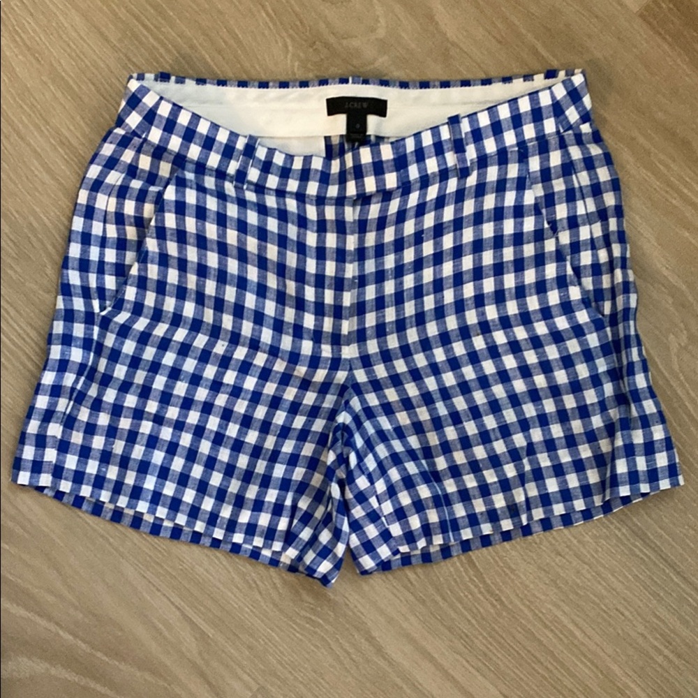 J. Crew Blue Gingham Women's Shorts